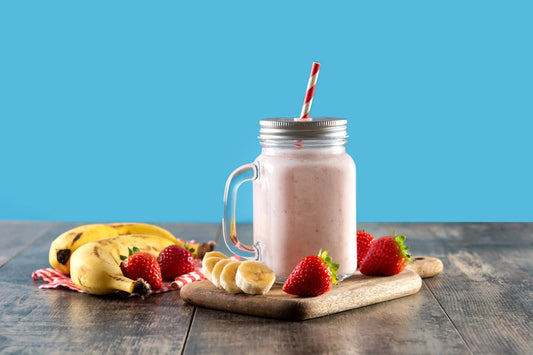 The Perfect Strawberry Banana Milkshake