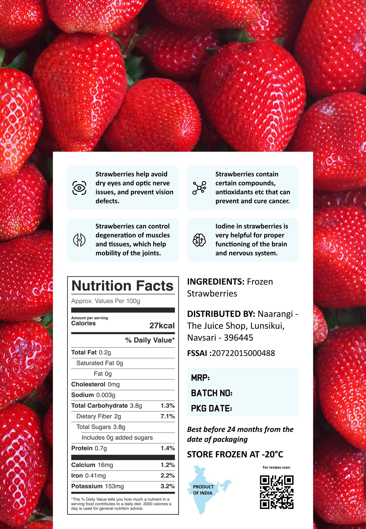 Frozen Strawberries