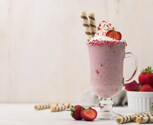 Delicious Creamy Strawberry Milkshake